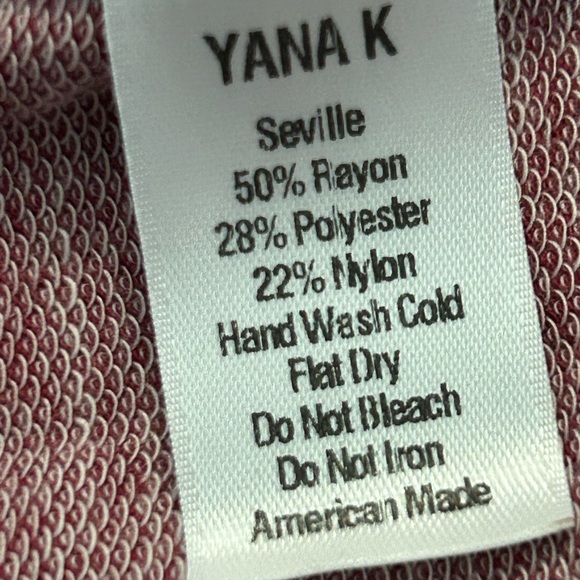 Yana K One Size Baby French Terry Poncho Tunic Dress Burgundy NWT - Picture 4 of 7